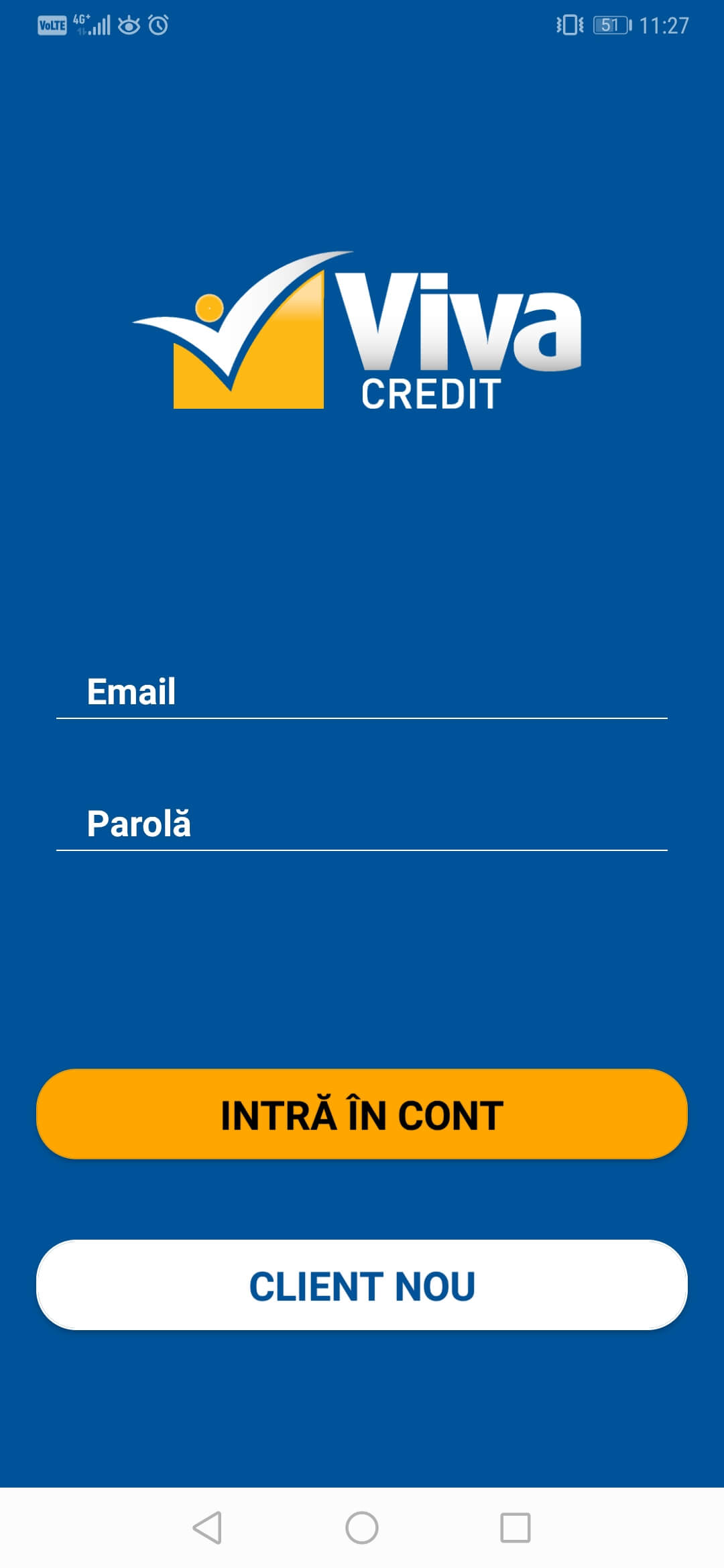 Aplicatie mobile Viva Credit