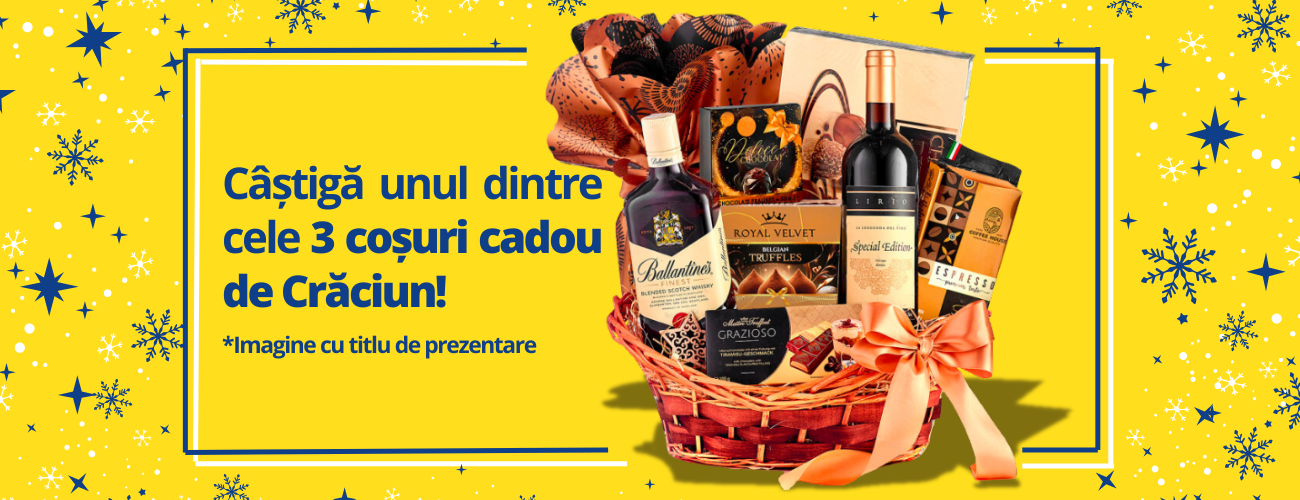 Câștigă un coș cadou de Crăciun!