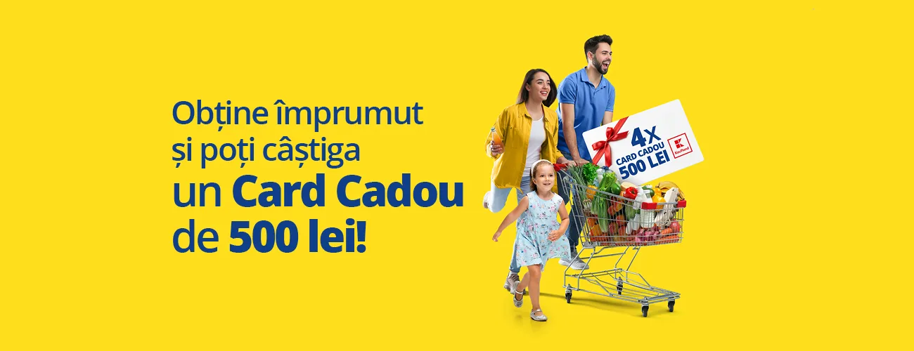 CONCURS: Câștigă 4x card cadou 500 lei pentru Paște!