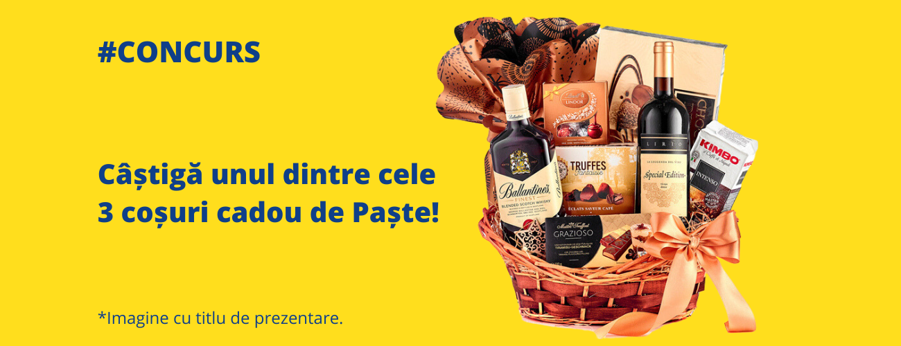 #CONCURS Câștigă un coș cadou de Paște!