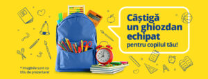 #CONCURS Câștigă un ghiozdan echipat pentru copilul tău!