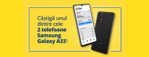 CONCURS: Câștigă unul dintre cele 2 Samsung Galaxy A33!