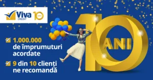 CONCURS: Viva Credit&nbsp; sărbătorește 10 ani de la primul împrumut acordat 100% online!